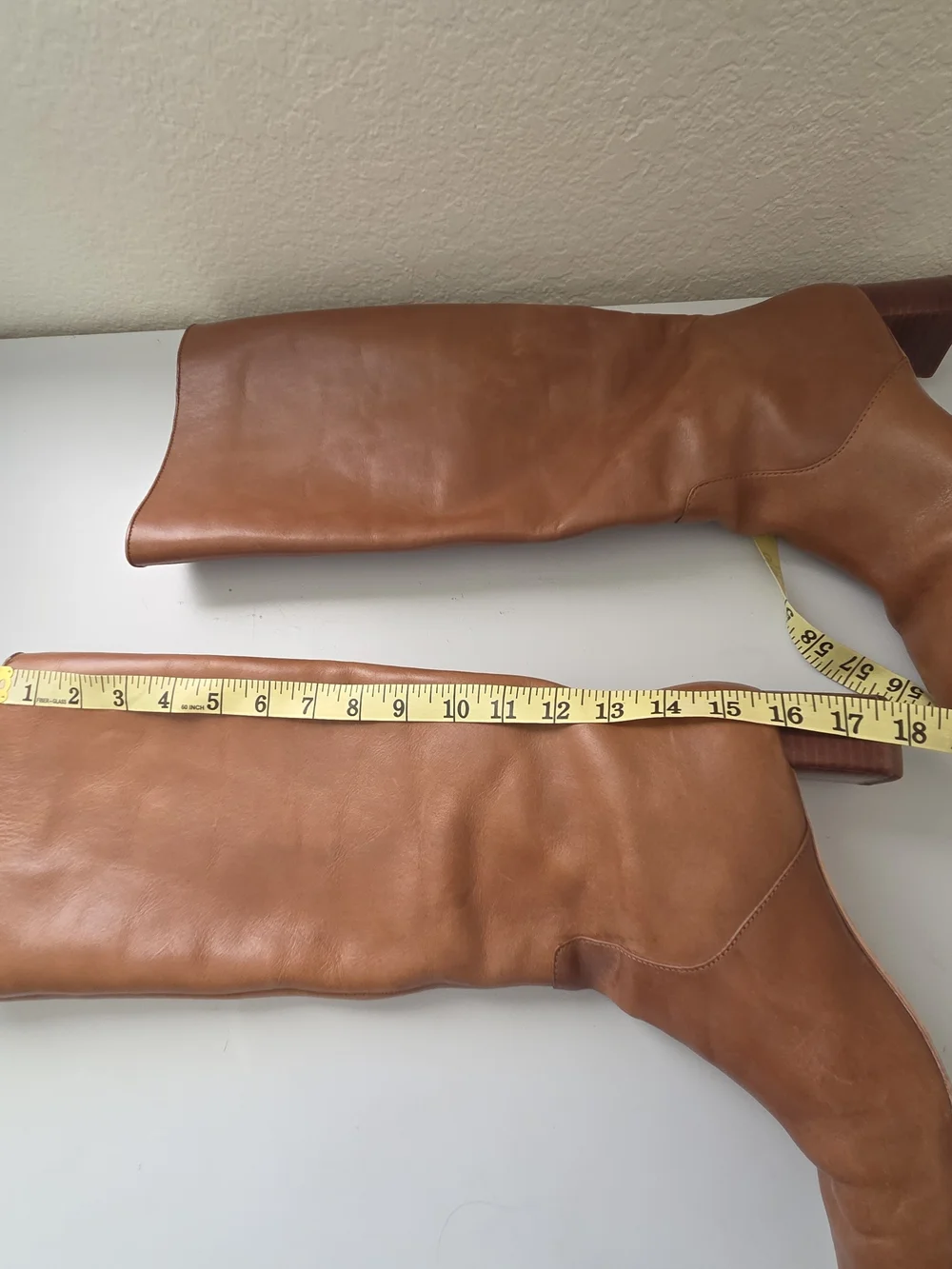 Loeffler Randall Gia Leather Tall Block Heel Boots Size 8